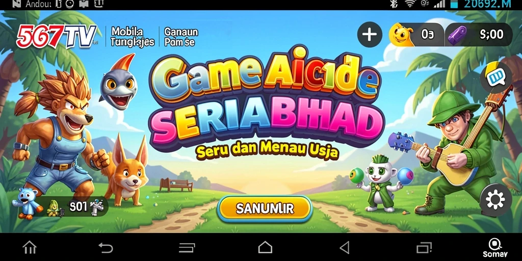 Tampilan gameplay seru dan menantang dalam 567TV.