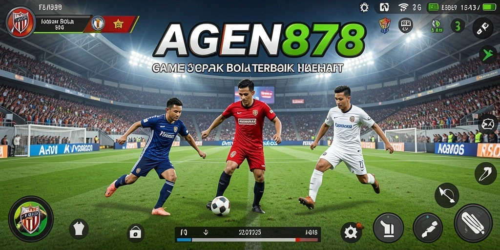 Tampilan gameplay AGEN878 yang seru dan menegangkan di lapangan sepak bola.