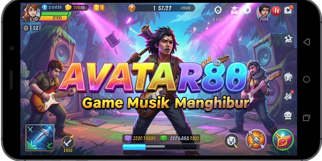 Tampilan gameplay <strong>AVATAR808</strong> yang penuh warna dan interaktif.