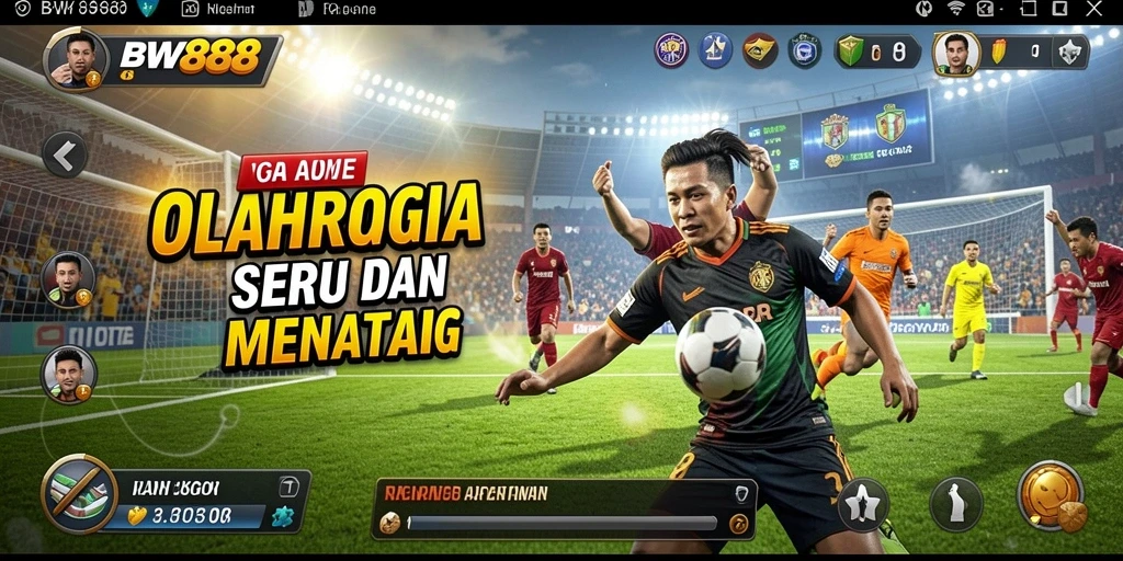 Gameplay BW888 menampilkan aksi olahraga yang seru dan mendebarkan.