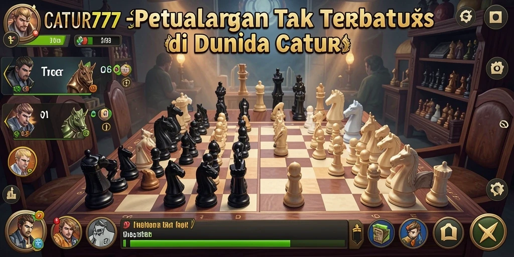 Tampilan gameplay Open World yang mendebarkan di CATUR777.