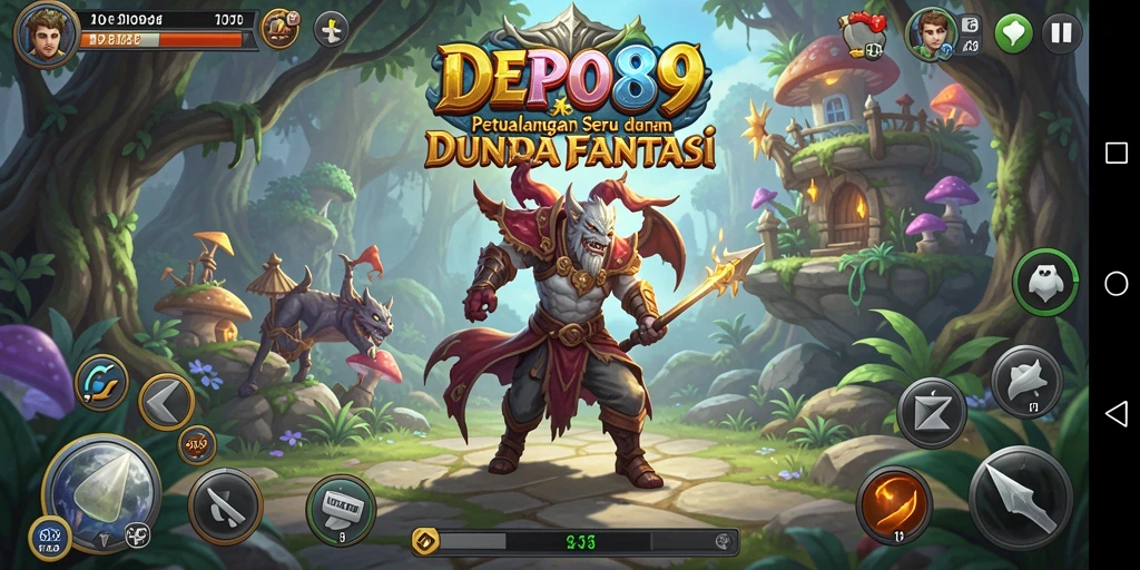 Tampilan gameplay yang menakjubkan dan aksi seru di DEPO89.