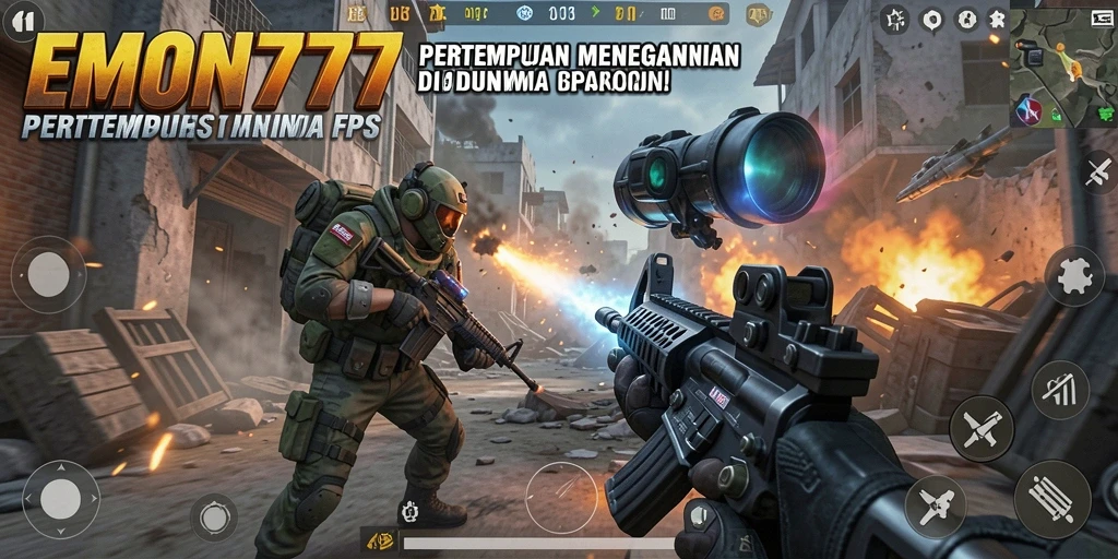 Tampilan gameplay EMON777 yang penuh aksi dan adrenalin.