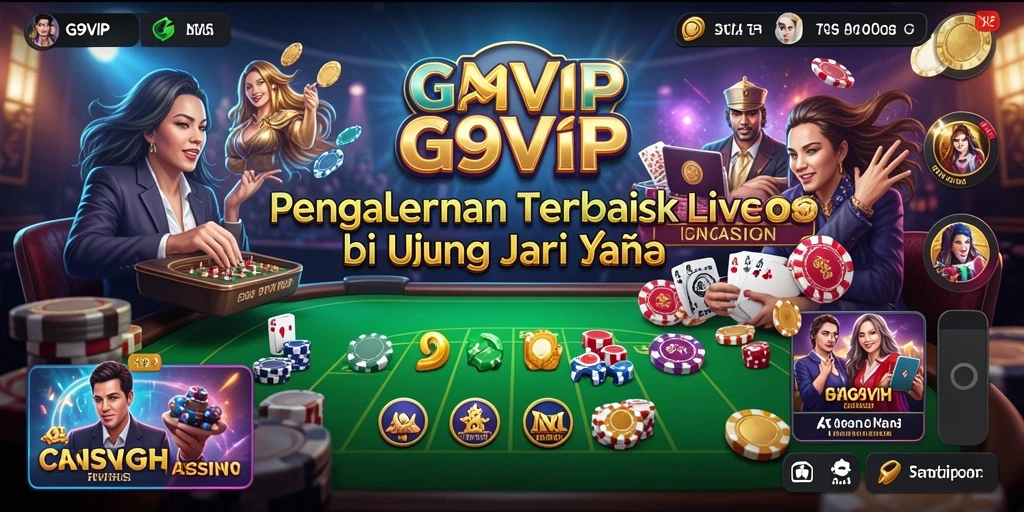 Gameplay Live Casino yang seru dan menghibur di G9VIP.
