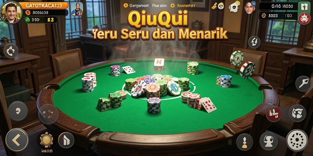 Gambaran gameplay seru dari GATOTKACA123 di kartu QiuQiu.