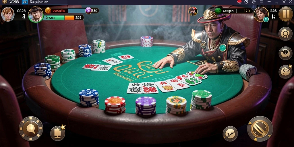 Tampilan menarik dari gameplay GG288 QiuQiu.