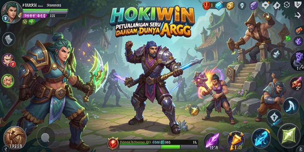 Tampilan momen pertempuran seru dalam HOKIWIN yang memukau.