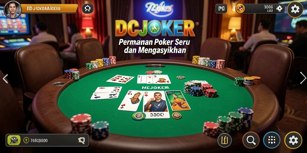 Tampilan gameplay Poker yang seru dan mengasyikkan.