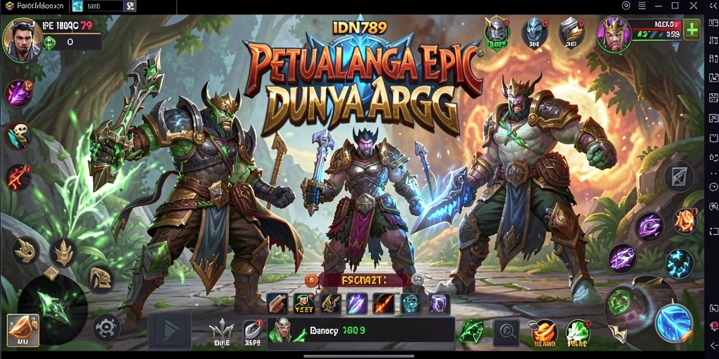 Screenshot gameplay IDN789 menampilkan pertarungan mendebarkan dan grafis menawan.