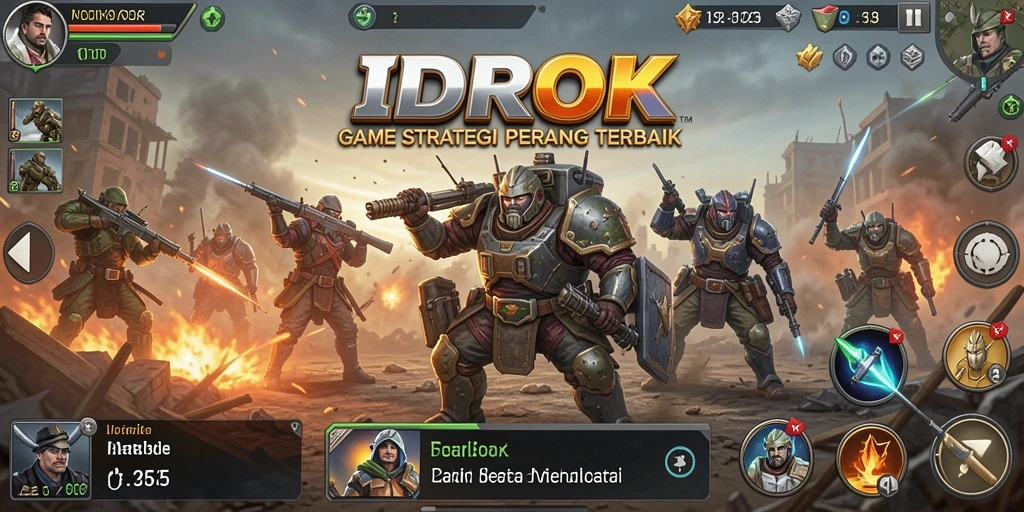 Screenshot gameplay <strong>IDROK</strong> menampilkan pertempuran strategis yang mendebarkan.