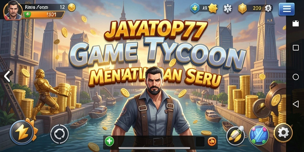 Screenshot utama JAYATOP77 yang menunjukkan interaksi dinamis dalam permainan Tycoon.