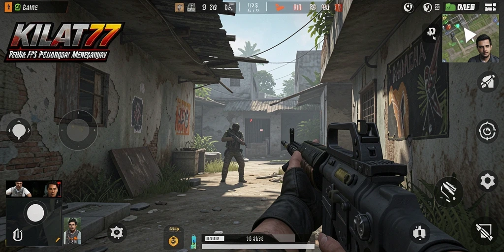 Tampilan seru dari gameplay KILAT77 dalam pertempuran FPS.