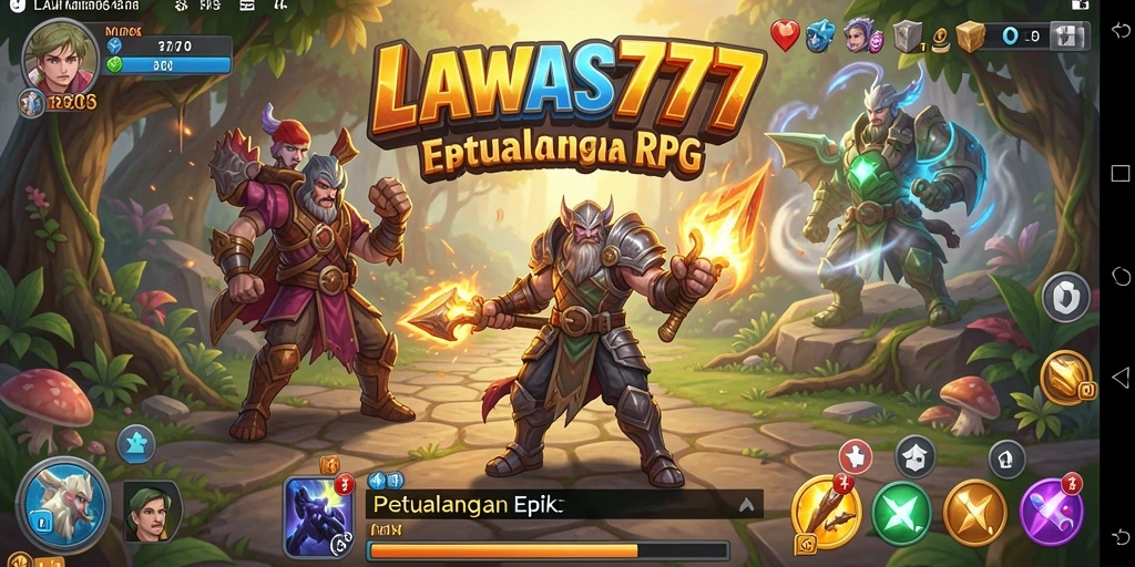 Tampilan gameplay epik dari LAWAS777 yang menggugah semangat petualangan.