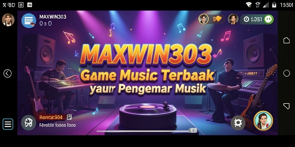 Tampilan gameplay menarik dari MAXWIN303 dengan elemen musik.