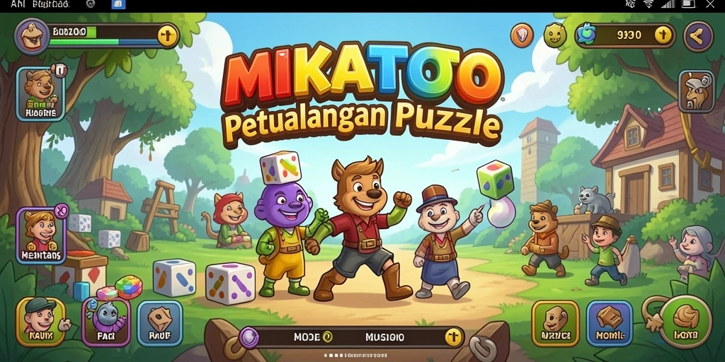 Screenshot MIKATOTO menampilkan gameplay yang penuh warna dan menantang.