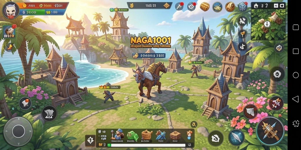 Tampilan gameplay NAGA1001 yang menarik dan interaktif.