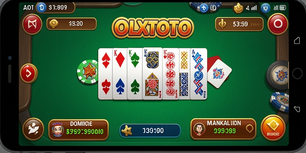 Screenshot OLXTOTO menampilkan pemain yang bersaing dalam permainan domino yang seru.