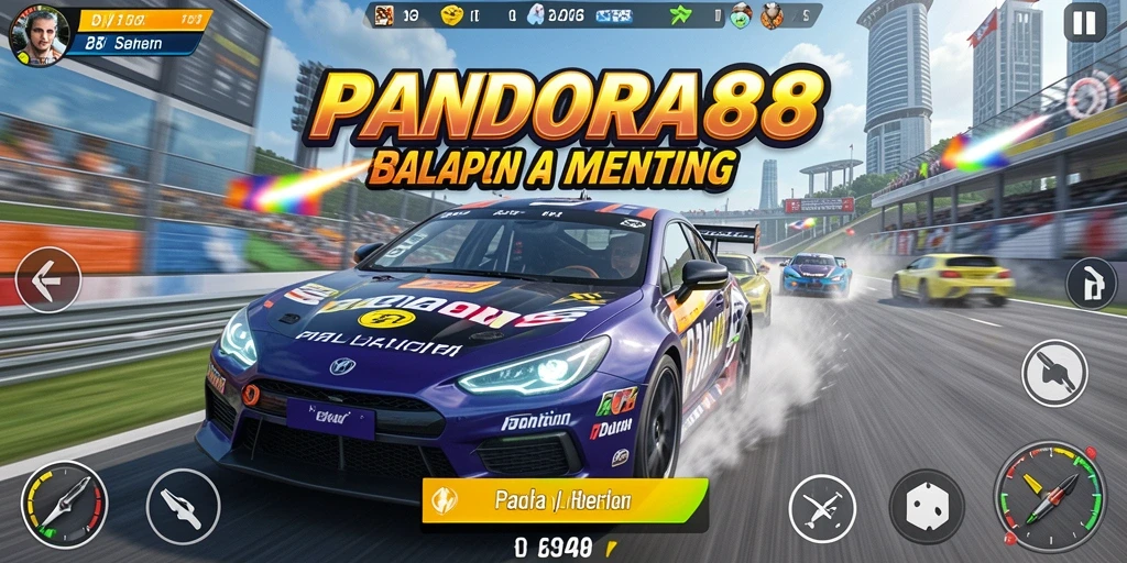 Gameplay menarik dengan balapan mobil yang seru.