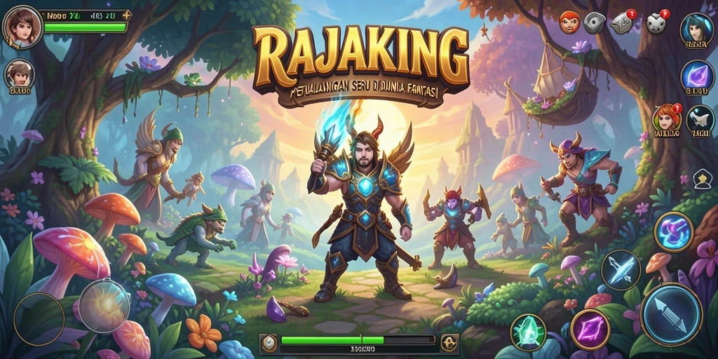 Tampilkan gameplay seru dan grafis menawan RAJAKING.