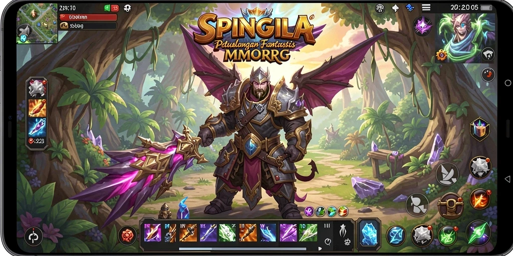 Tampilan gameplay SPINGILA yang menakjubkan dan penuh petualangan.