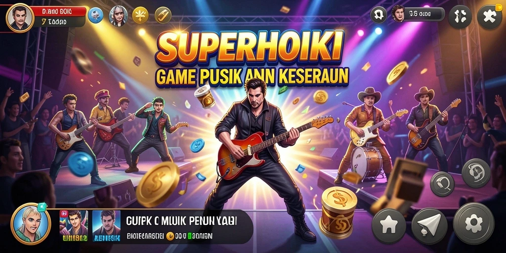 Tampilan gameplay SUPERHOKI yang seru dan menarik.