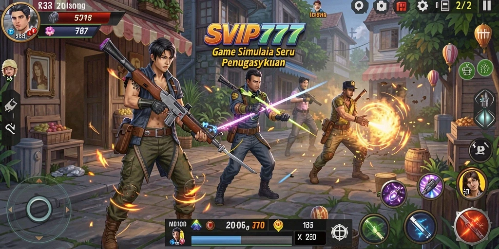 Screenshot utama SVIP777 menunjukkan gameplay simulasi yang menarik.