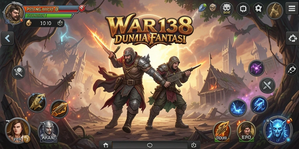 Tampilan gameplay menarik dari WAR138 dengan aksi seru dan karakter unik.