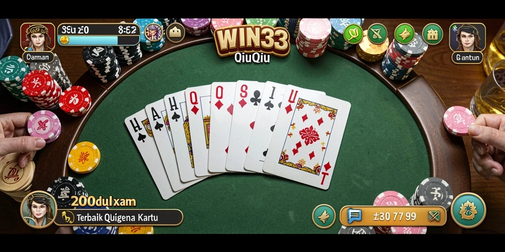 Tampilan gameplay QiuQiu yang menarik dan mendebarkan.