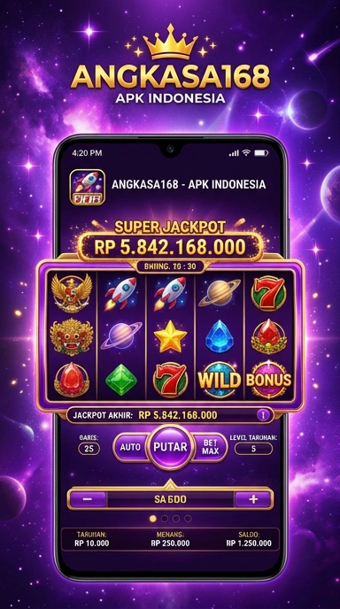 Tampilan utama aplikasi angkasa168 yang sederhana dan menarik.
